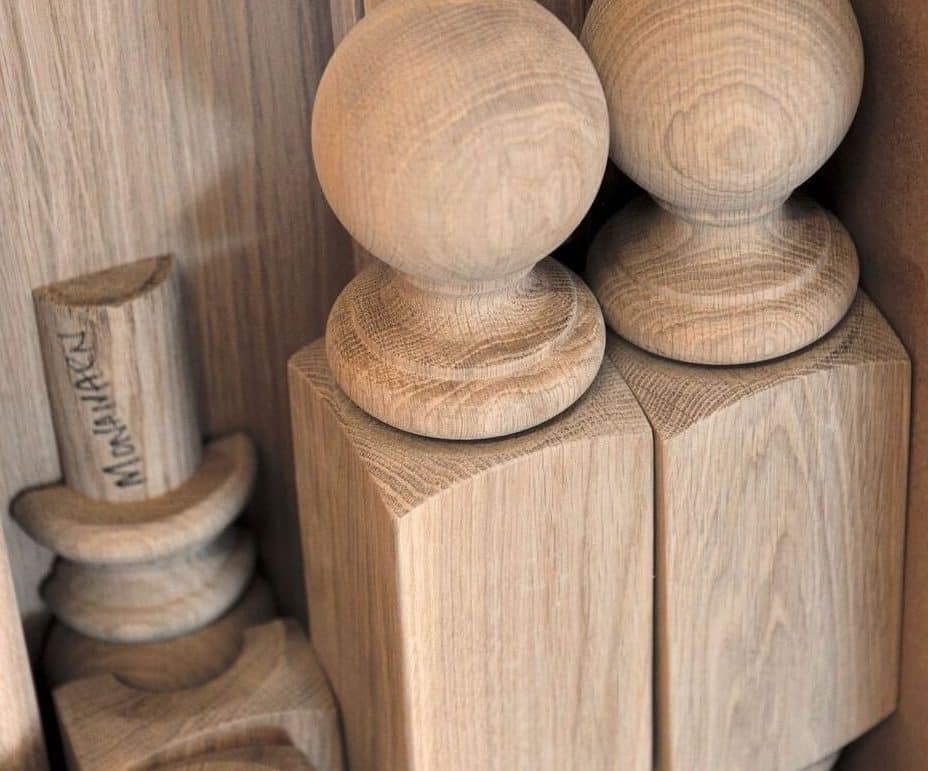 Wooden craft pieces of various shapes and sizes.