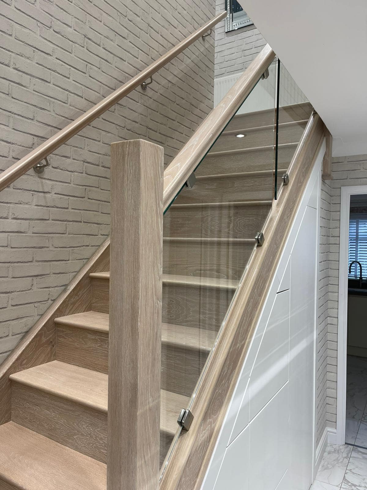 Limited oak and glass staircase