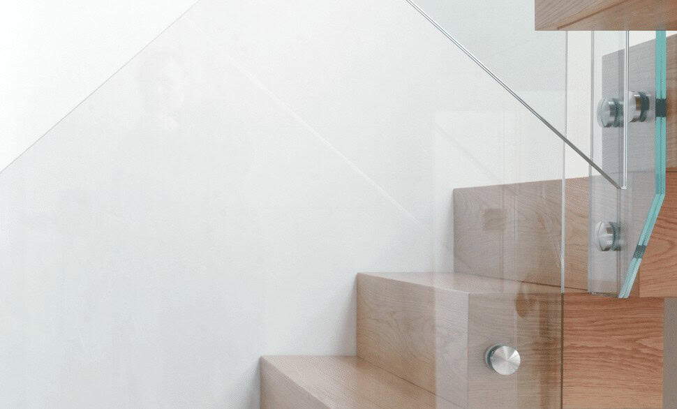 glass stairs