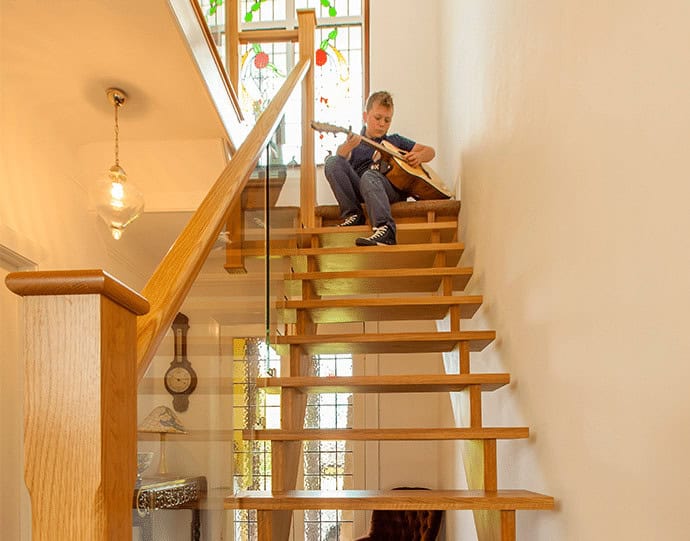 Jarrods bespoke staircase — The Kelland Family