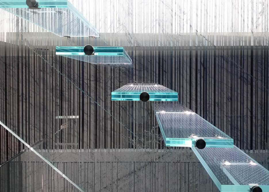 glass staircase